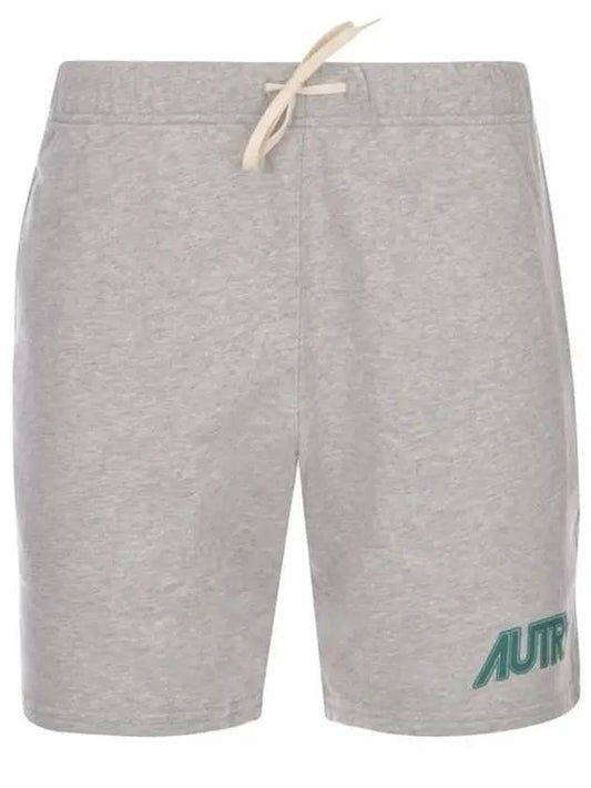 Logo Cotton Shorts Grey - AUTRY - BALAAN 2