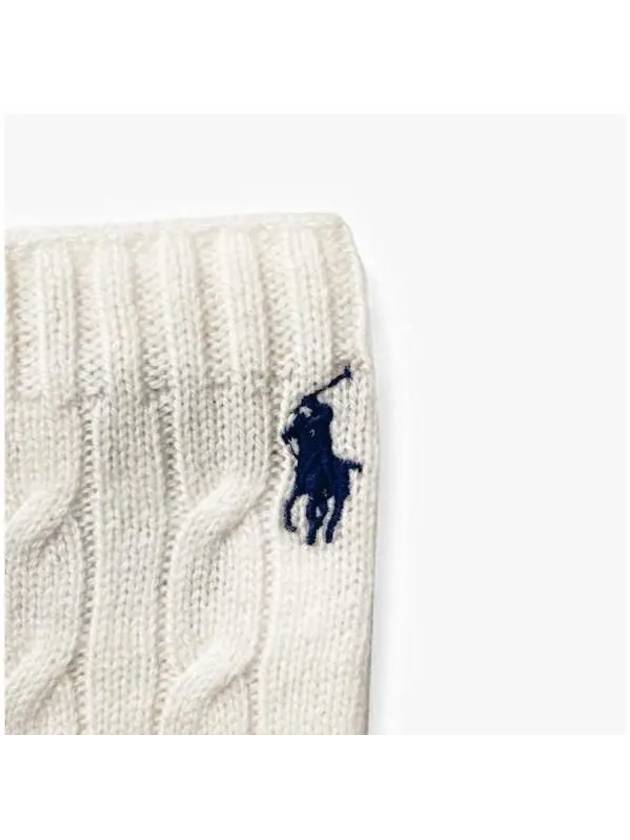 WC0528 107 Pony Cable Knit Gloves - POLO RALPH LAUREN - BALAAN 3