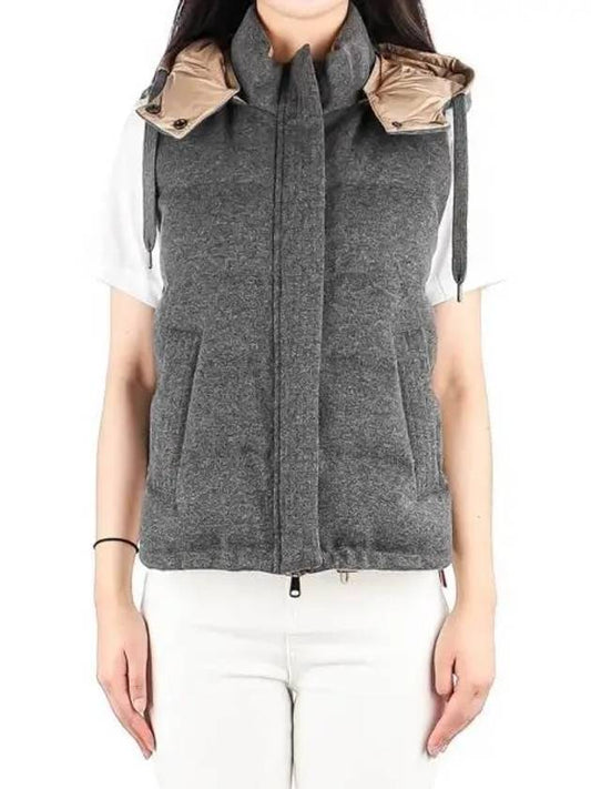 Women's Cashmere Vest Grey - BRUNELLO CUCINELLI - BALAAN 2