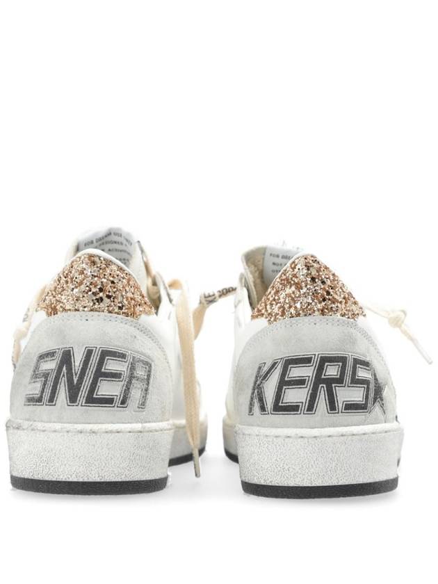 Ball Star Gold Tab Leather Low Top Sneakers White - GOLDEN GOOSE - BALAAN 6