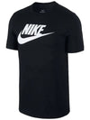 Futura Icon Short Sleeve T-Shirt Black - NIKE - BALAAN 6