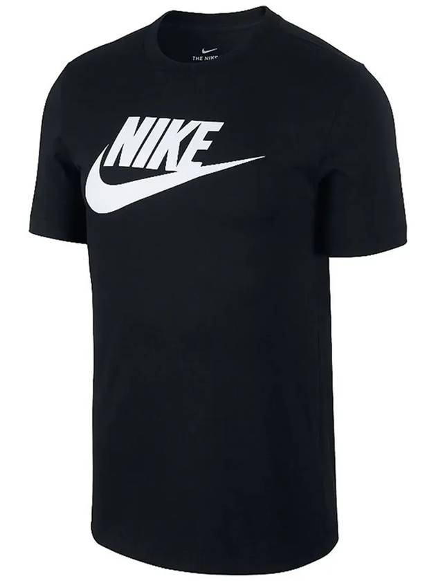 Futura Icon Short Sleeve T-Shirt Black - NIKE - BALAAN 6