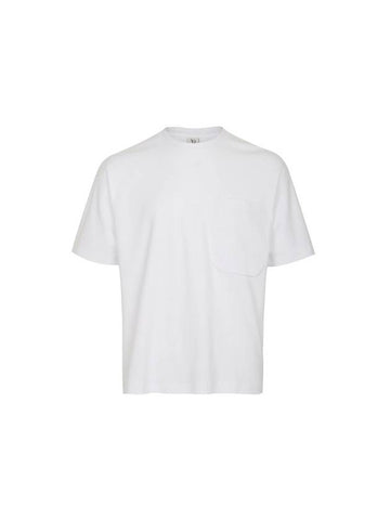 Oversized Pocket Round Short Sleeve T-Shirt White - SOLEW - BALAAN 1