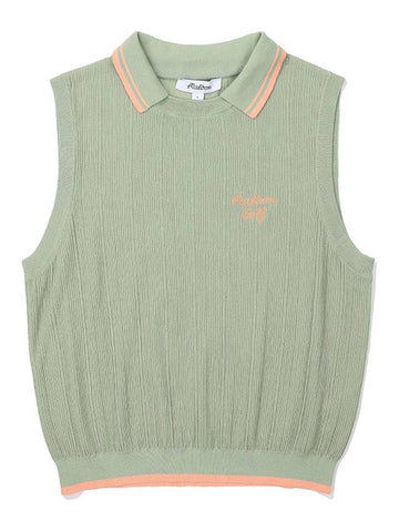 Knit vest GREEN WOMAN - MALBON GOLF - BALAAN 1