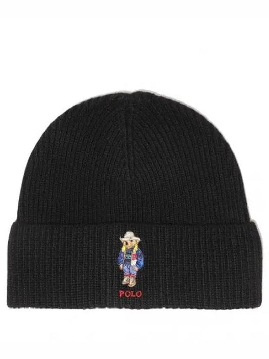 Holiday bear embroidered wool beanie - POLO RALPH LAUREN - BALAAN 1