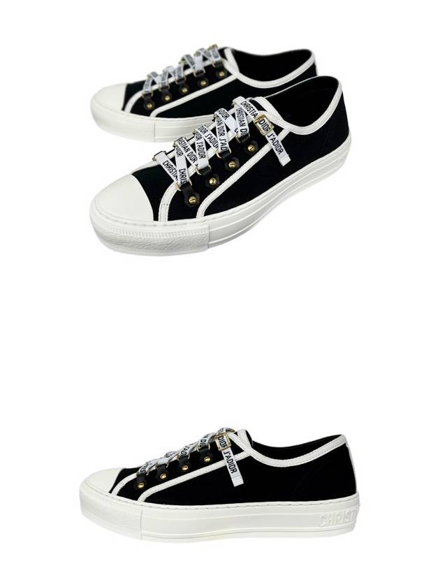 Walk'N' Low Top Sneakers Canvas Black - DIOR - BALAAN 5