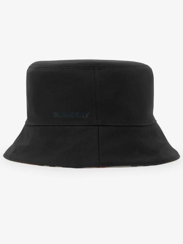 Embroidered Cotton Bucket Hat Beige - BURBERRY - BALAAN 3