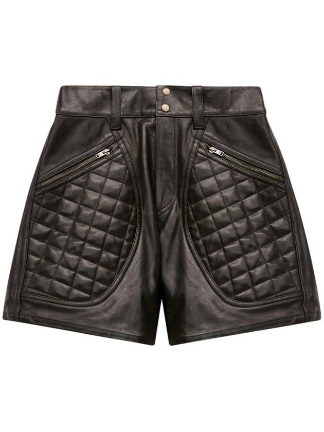 Isabel Marant Candice Leather Shorts - ISABEL MARANT - BALAAN 1