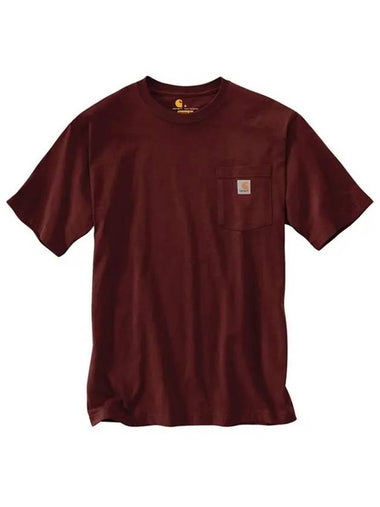 Pocket Short Sleeve Tee Port K87 PRT - CARHARTT - BALAAN 1