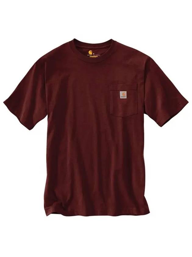 Pocket Short Sleeve Tee Port K87 PRT - CARHARTT - BALAAN 4