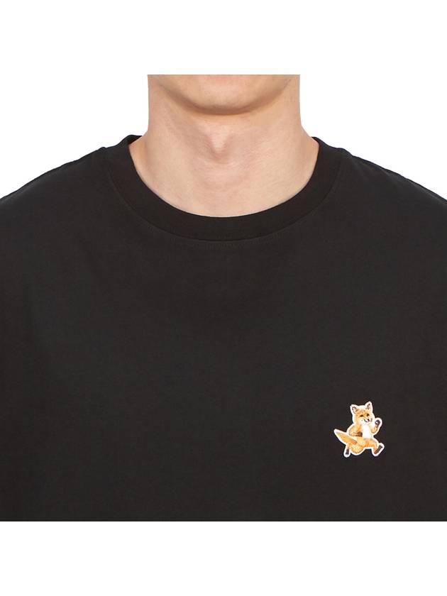 Speedy Fox Patch Comfort Short Sleeve T-Shirt Black - MAISON KITSUNE - BALAAN 6