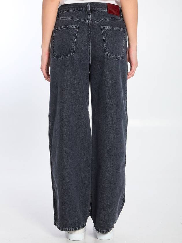 Wide Leg Denim Trousers - GUCCI - BALAAN 4