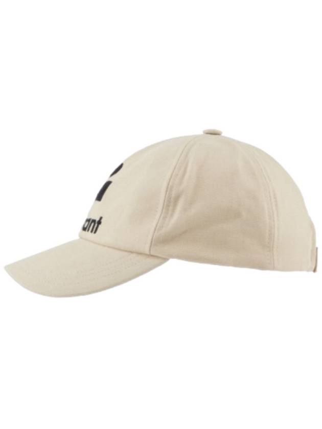 Tyron Logo Cotton Ball Cap Ecru - ISABEL MARANT - BALAAN 4