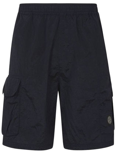 Wappen Patch Pocket Nylon Shorts Navy - STONE ISLAND - BALAAN 2