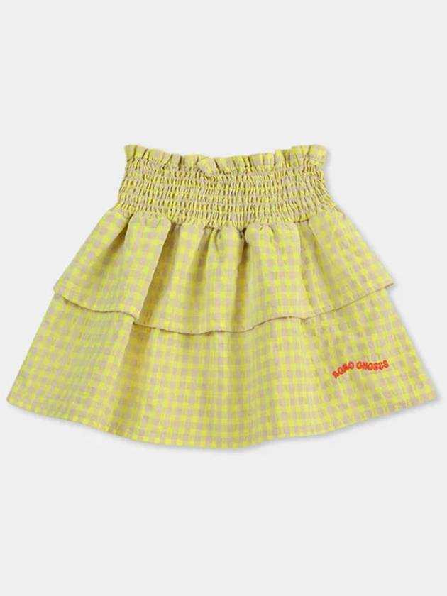 children s skirt Vichy ruffle B125AC068 - BOBO CHOSES - BALAAN 1