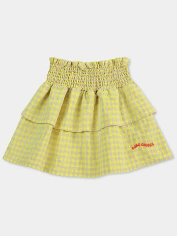 children s skirt Vichy ruffle B125AC068 - BOBO CHOSES - BALAAN 1