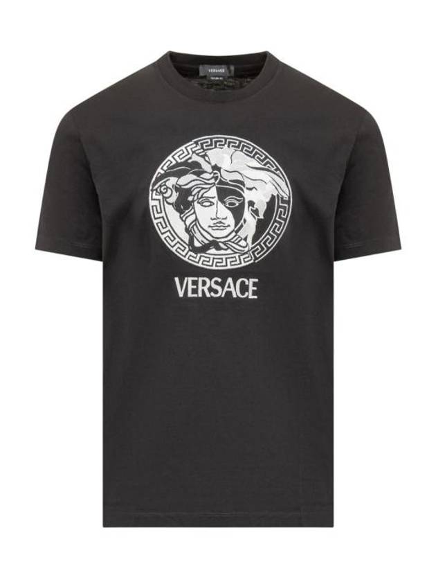 Medusa Logo Short Sleeve T-Shirt Black - VERSACE - BALAAN 2