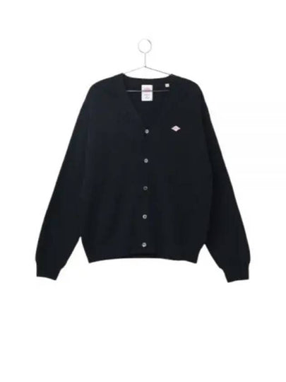 V-Neck Knit Cardigan Black - DANTON - BALAAN 2