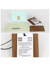 Laura Quilted Leather Card Wallet Cool Mint - BURBERRY - BALAAN 6