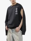 Number Logo Cutting Detail Sweatshirt Black - MAISON MARGIELA - BALAAN 2