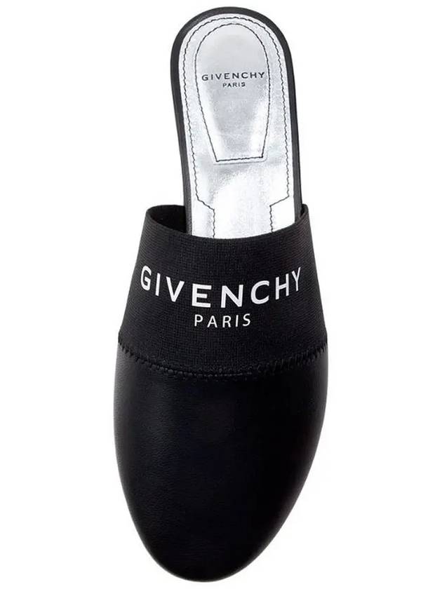 Band Logo Flat Mule Black - GIVENCHY - BALAAN 4