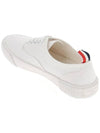 Women's Heritage Cotton Canvas Low Top Sneakers White - THOM BROWNE - BALAAN 3