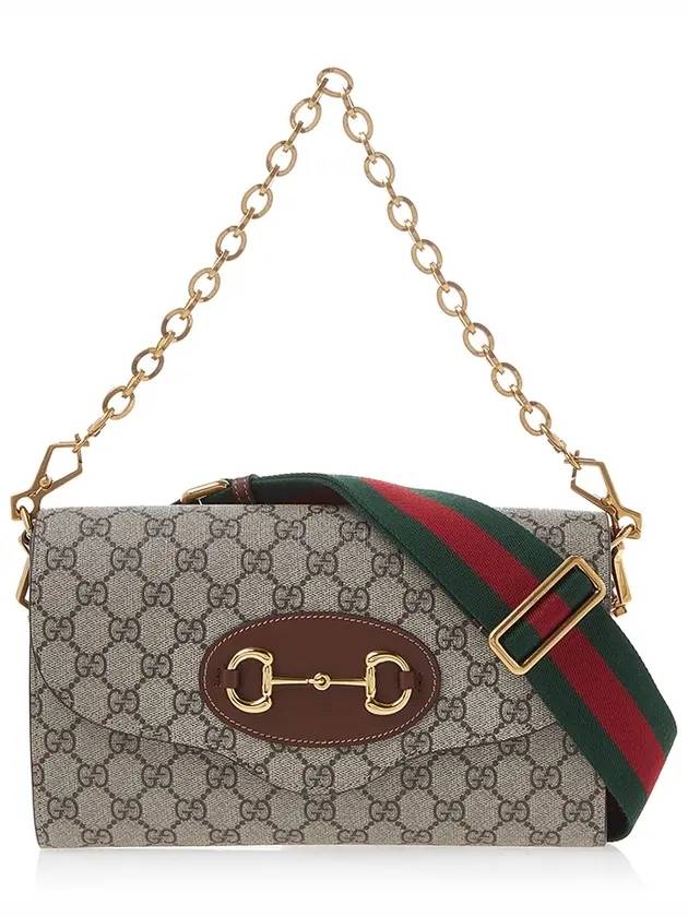 Horsebit Chain Small Bag Brown - GUCCI - BALAAN 1