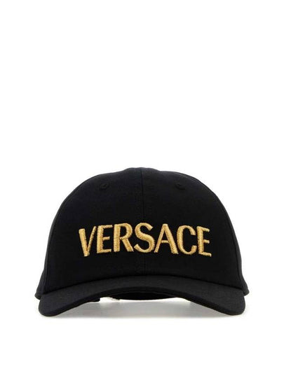 Embroidered Logo Ball Cap Black - VERSACE - BALAAN 2