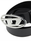 B 1DR D Logo Buckle Leather Belt Black - DIESEL - BALAAN 3