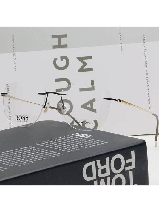 Hugo Boss titanium rimless glasses frame BOSS1266C 003 men women ultra light - HUGO BOSS - BALAAN 2