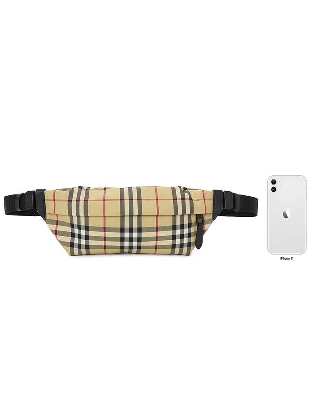 Vintage Check Motif Belt Bag Beige - BURBERRY - BALAAN 9