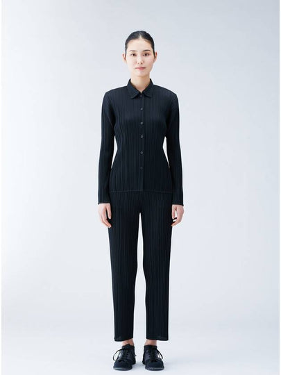 Pleated please basic long sleeve shirt - ISSEY MIYAKE - BALAAN 2