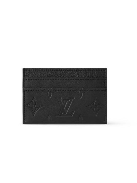 Monogram Double Card Wallet Black - LOUIS VUITTON - BALAAN 2