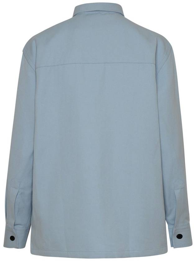 Destin Light Blue Linen Blend Shirt - DESTIN - BALAAN 3