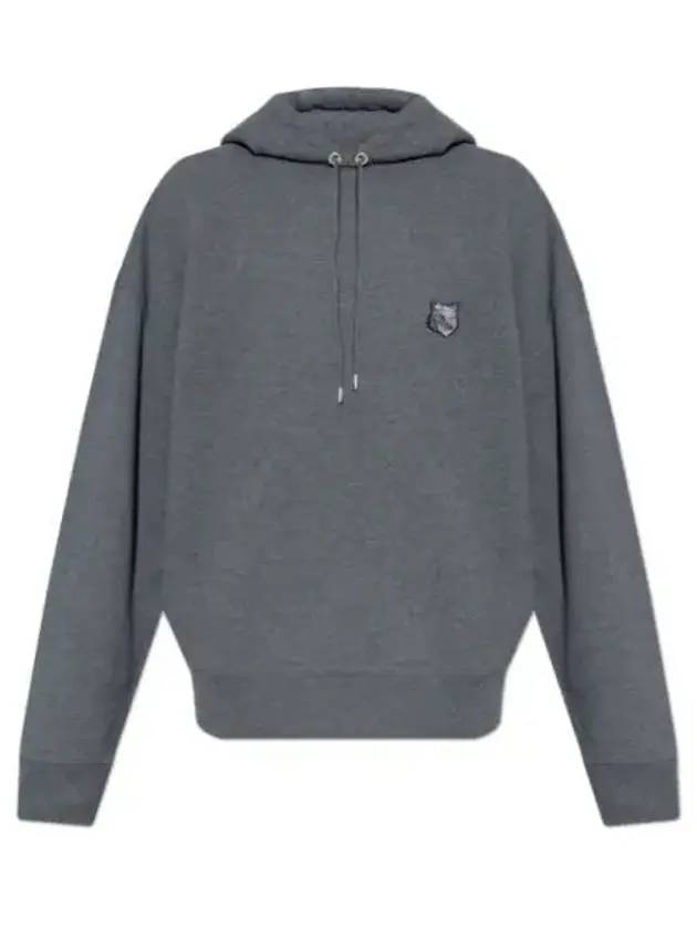 Bold Fox Head Patch Oversize Hoodie Grey - MAISON KITSUNE - BALAAN 2