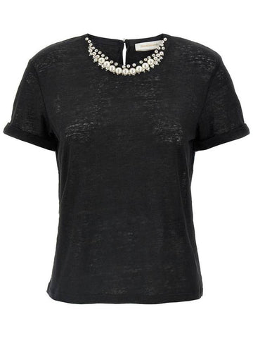 Zimmermann 'Crush Embellished' T-Shirt - ZIMMERMANN - BALAAN 1