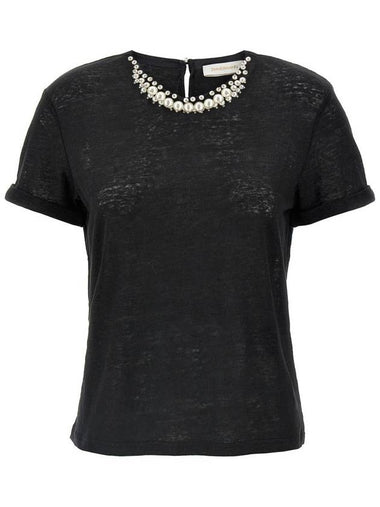 Zimmermann 'Crush Embellished' T-Shirt - ZIMMERMANN - BALAAN 1