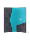 Monogram Pocket Organizer Card Wallet Grey Turquoise - LOUIS VUITTON - BALAAN 3