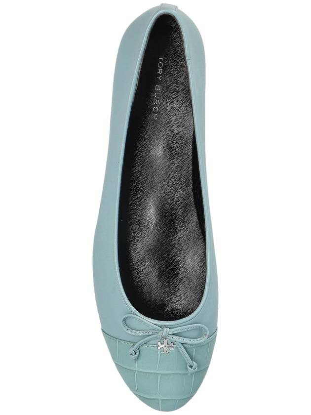 Tory Burch Leather Ballet Flats, Women's, Light Blue - TORY BURCH - BALAAN 6