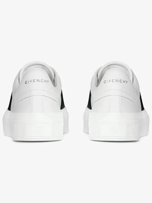 City Sport Sneakers In Leather with Strap White Black - GIVENCHY - BALAAN 6