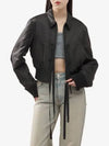 Classic Color Crop Bomber Jacket Black - MAISON MARGIELA - BALAAN 2