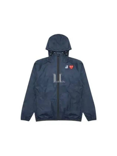 Small Heart Wappen Windbreaker Navy - COMME DES GARCONS - BALAAN 2