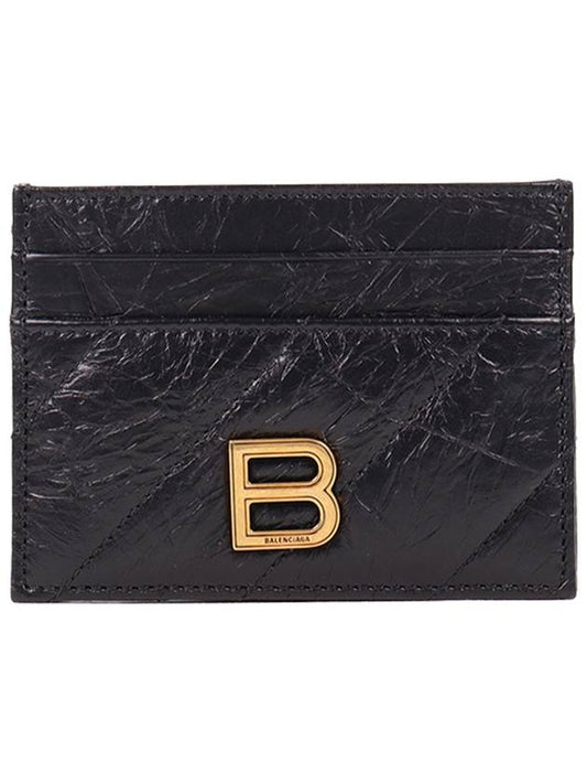 Crush Quotted Calfskin Card Wallet Black - BALENCIAGA - BALAAN 2