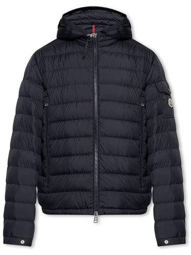 Moncler Galion logo patch zip up down jacket - MONCLER - BALAAN 1