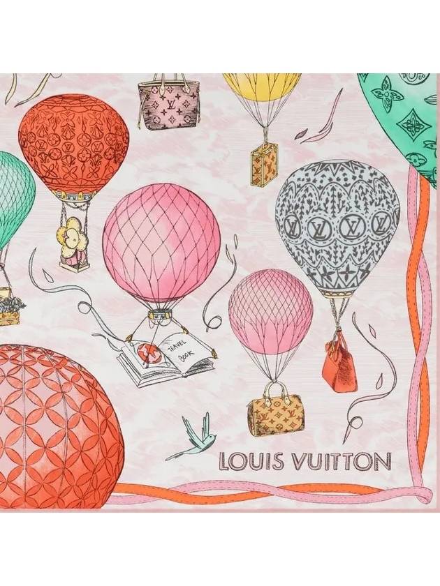 Up And Away Square 90 Scarf Rose - LOUIS VUITTON - BALAAN 3