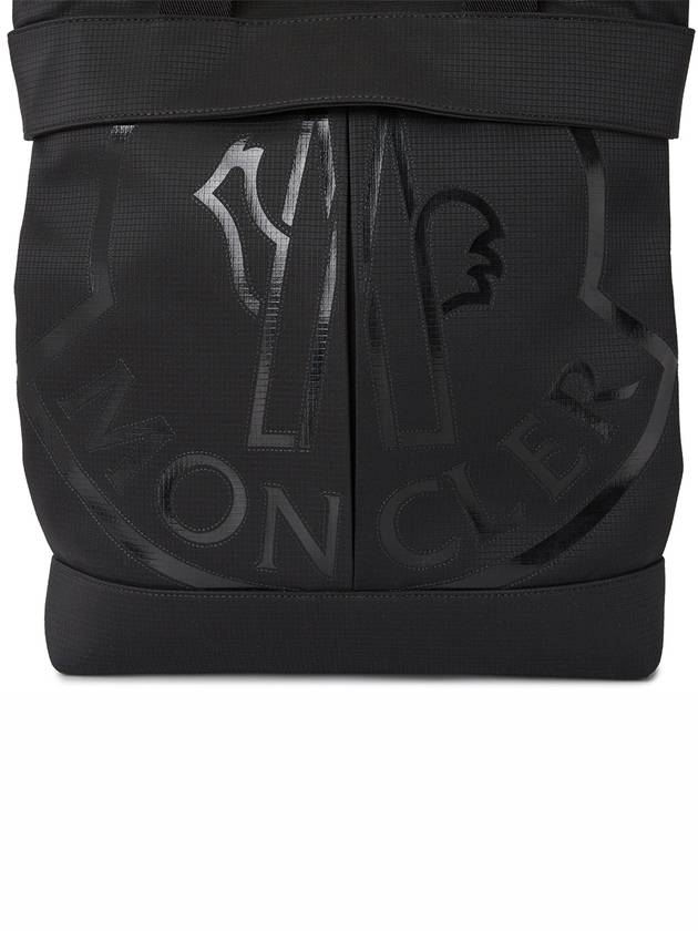 Cut Logo Print Tote Bag Black - MONCLER - BALAAN 9