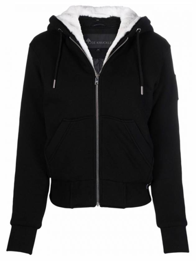 Classic Bunny Zip Up Hoodie Black - MOOSE KNUCKLES - BALAAN 1