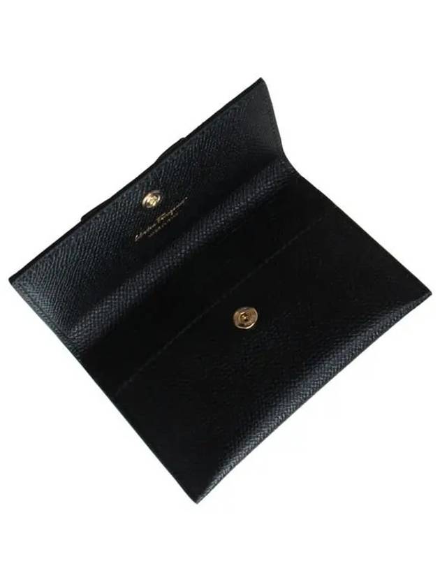 Vara Bow Card Walletr Black - SALVATORE FERRAGAMO - BALAAN 7