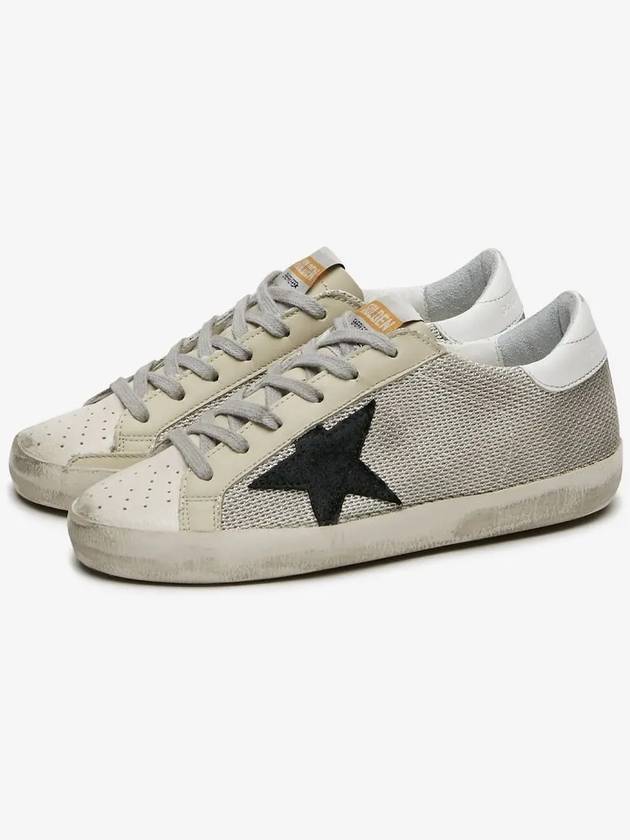 Mesh Superstar Low Top Sneakers Grey - GOLDEN GOOSE - BALAAN 3