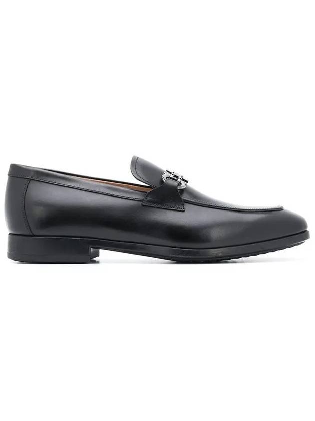 Men's Gancini Loafers Black - SALVATORE FERRAGAMO - BALAAN 5